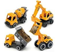 Construction Trucks with Excavator Beach Learning Toys