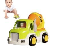 Construction Vehicle Toys - Cartoon Inertia Toy - Engineering Car with Music and Light - for Travel Outside Indoor Playground Birthday Christmas