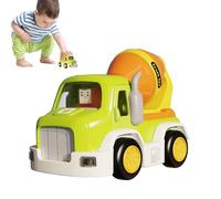 Construction Vehicles, Cartoon Inertia Toy, Engineering Car with Music and Light, for Travel Outside Indoor Playground Birthday Christmas