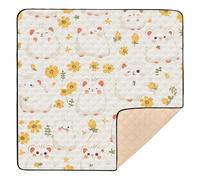 Construction Vehicles Dump Truck Grader Hamster Cucumber Lightgrey Diwali_1 Soft Thick Baby Activity Play Mat for Indoor Outdoor Comfortable Infant Play Activity Mat for Babies Infants