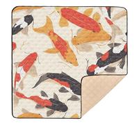 Construction Vehicles Tipper Grader Seamless Pattern Oil Painting Soft Padded Kids Play Mat for Floor Waterproof Padded Play Mat for Babies Infant Toddlers, 127