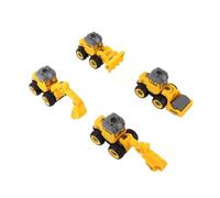 Construction Vehicles Toy Set, Engineering Toy Playset 4 in 1 for Girls for At Home