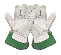 Construction Work Gloves, Abrasion Resistant With Leather Knuckle Padding For Easy On And Off, Comfortable Wear For Men And Women (1 Pair)