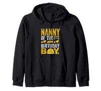 Construction Worker Bday Party Nanny Of The Birthday Boy Zip Hoodie