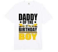 Construction Worker Birthday Party Daddy of The Birthday Boy Comfort Colors Adult Heavyweight T-Shirt