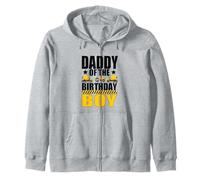 Construction Worker Birthday Party Daddy Of The Birthday Boy Zip Hoodie