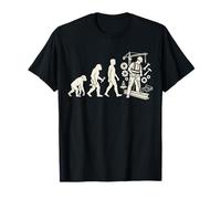Construction Worker Evolution Funny Building Trades Work Job T-Shirt