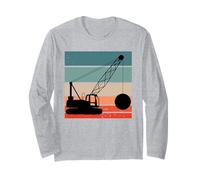 Construction Worker Excavator Crane Driver Long Sleeve T-Shirt