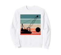 Construction Worker Excavator Crane Driver Sweatshirt