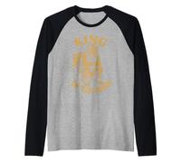 Construction Worker King of The John Fun Raglan Baseball Tee