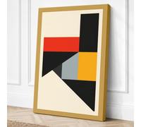 Constructivist Composition Canvas Wall Art Print 36x24 Inch