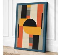 Constructivist Composition Canvas Wall Art Print 36x24 Inch (91 x 61 cm)