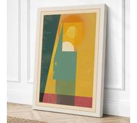 Constructivist Forms Canvas Wall Art Print 24x16 Inch