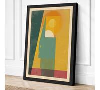 Constructivist Forms Canvas Wall Art Print 24x16 Inch
