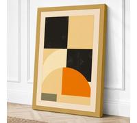 Constructivist Forms Canvas Wall Art Print 30x20 Inch