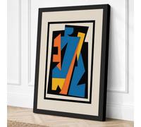 Constructivist Fragments Canvas Wall Art Print 24x16 Inch