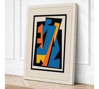 Constructivist Fragments Canvas Wall Art Print 30x20 Inch (76 x 51 cm)