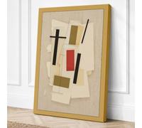 Constructivist Geometry Canvas Wall Art Print 36x24 Inch (91 x 61 cm)