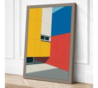 Constructivist Planes Canvas Wall Art Print 24x16 Inch