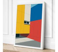 Constructivist Planes Canvas Wall Art Print 24x16 Inch
