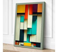 Constructivist Planes Canvas Wall Art Print 24x16 Inch