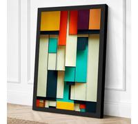 Constructivist Planes Canvas Wall Art Print 24x16 Inch (61 x 41 cm)