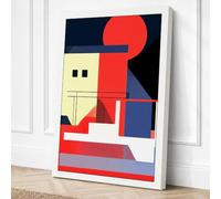 Constructivist Tower Canvas Wall Art Print 24x16 Inch (61 x 41 cm)