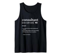 Consultant Definition Funny Business Advisor Design Tank Top