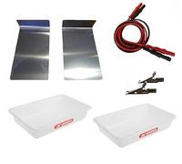 Consumable Accessories for Ionomat Anti-Perspiration Device - Ionophoresis (2 Plates+2 Trays+2 Cables+2 Clips)