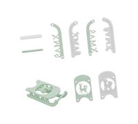 Consumable Elastomer Cast Christmas Ski Bridge Shape for Creative Rosin Art and Ornamentation Christmas Silicone Cast