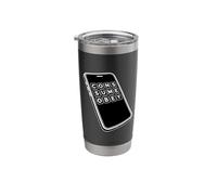 Consume Obey Dystopian Phone Doom Scrolling Digital Cult Stainless Steel Insulated Tumbler