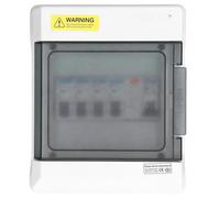 Consumer Unit,PV Combiner Box DC Isolator Mini Leakage Circuit Breaker Quick Response Circuits Breakers Consumer Unit 63A 30mA RCD+4 MCB For Caravans