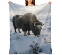 Consuming Cattle Flannel Fleece Throw Blanket Soft Cozy Throws for Couch Sofa Bed Farmhouse Blanket Comfort Decorative Travel Blankets Lightweight All Season 30"x40"