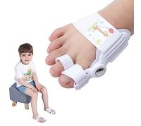 Consysi Bunion Corrector for Kids-Adjustable Bunion Splint with Silicone,Orthopedic Toe Straightener for Hallux Valgus,Hammer & Index Toes Corrector for Overlapped Toe,Bunion Relief (1PAIR)