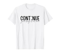Cont;NUE Semicolon Mental Health Awareness Inspirational T-Shirt