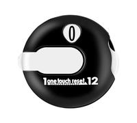Contacolpi da minigolf, segnapunti con attacco semplice Fino a 12 colpi Contatore manuale per Golf, Giri e lavoro a Maglia, conteggio dei punteggi per Sport all'aria Aperta (Black / White)