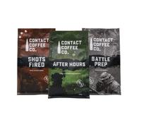 Contact Coffee Mixed Origin Whole Coffee Beans - Battle Prep, Shots Fired & After Hours - High Caffeine, Medium & Strong Strength Robusta & Arabica Blends, x3 250g Bundle