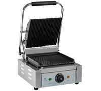 Contact Grill 1 x 1800 Watt - Contact Grills by Royal Catering Silver