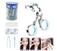 Contact Lens Applicator Tool,Color Contact Lenses Wearing Aids,Contacts Lens Helper,Eye Contact Removal Tweezers,Eye Opener with Contact Lens Case,Contact Lenses Remover and Insertion Tool (Blue)