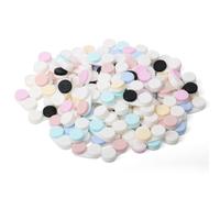 Contact Lens Case, 100 Pack Bulk Colored Contact Lens Storage Cases, Portable PP Plastic Contact Lens Holder with L/R Mark, Mixed Macaron Colors, Leak Proof Travel Contact Container