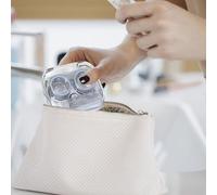 Contact Lens Case | Mini Travel Transparent Contact Case Kit - Independent Sealed Compartment Applicator Removal Tool for Travel, Business Trip, Home, Dormitory