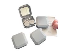 Contact Lens Cases,Contact Lenses Case Box 10pcs Candy Color Contact Lenses Box Solid Portable Lens Case Suction Stick Set for Travel Kit Holder(Blue)