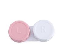 Contact Lens Cases,Contact Lenses Case Box 20pcs Mini Portable Contact Lens Case Eyes Contacts Care Container Box Lenses Storage Two-Color(Pink)