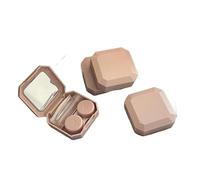 Contact Lens Cases,Contact Lenses Case Box 3PCS Candy Color Contact Lenses Box Solid Portable Lens Case Suction Stick Set for Travel Kit Holder(Light Pink)