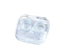 Contact Lens Cases,Contact Lenses Case Box 5pcs Plastic Contact Lens Cases Simple Oval Transparen Portable Eye Contacts Lenses Holder Box Case with Tweezers Remover Tools(A)