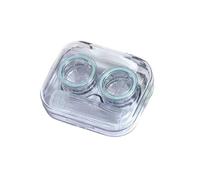Contact Lens Cases,Contact Lenses Case Box 5pcs Plastic Contact Lens Cases Simple Oval Transparen Portable Eye Contacts Lenses Holder Box Case with Tweezers Remover Tools(D)