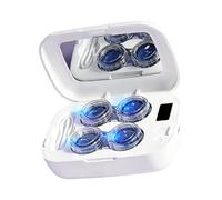 Contact Lens Cleaner Case Rechargeable Digital Display 3 Timers | Contact Lens Case Cleaner for Home, Travel, Hotel, Bathroom, Bedroom, Business Trips