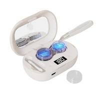 Contact Lens Cleaner - Ultrasonic Vibration Rechargeable with Timer - Eye Contact Rechargeable Cleaning Kit,for Travel Outdoor Camping Vacation Home School Dorm Office Apartment