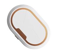 Contact Lens Cleaning Machine - Fully Automatic Washer with 3 Timer Settings | Rechargeable Lens Washing Device with Mirror, Portable Care for Travel, Gold