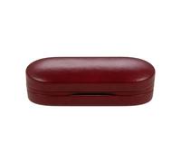 Contact Lens Holder - Faux Leather Organizer, Portable Eyeglass Lens Storage, Travel Friendly Design | Multifunctional Bag For Students, Adults, Men, Women, Teens, Travel, School, Red, verwijzen naar